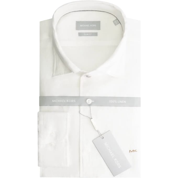 Shirt Michael Kors One Pièce Collar Linen Slim