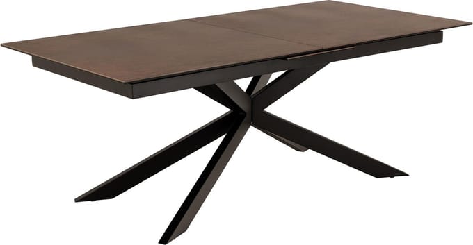 Giga Living Eettafel Jorvik - Uitschuifbaar Bruin Keramiek - 240x100x76cm