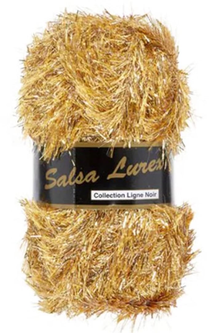 SALSA LUREX GLITTER EYELASH GAREN - GOUD 03 - PER 3 STUKS.