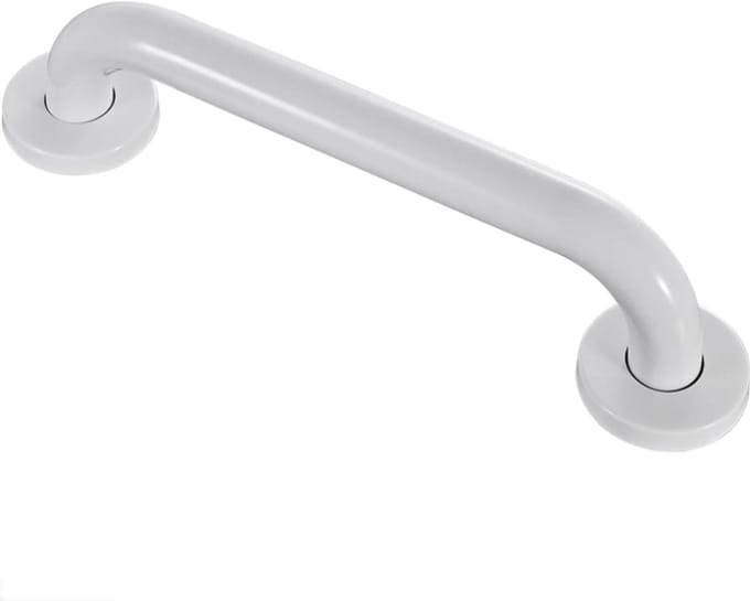 Badkamer handvat - Veiligheidshandgreep - Stabiliteit Verhogend - Verborgen schroeven - 35 cm - Wit
