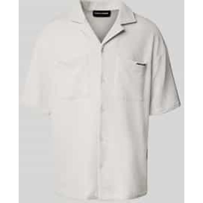 Relaxed fit vrijetijdsoverhemd met structuurmotief, model 'ACADO'