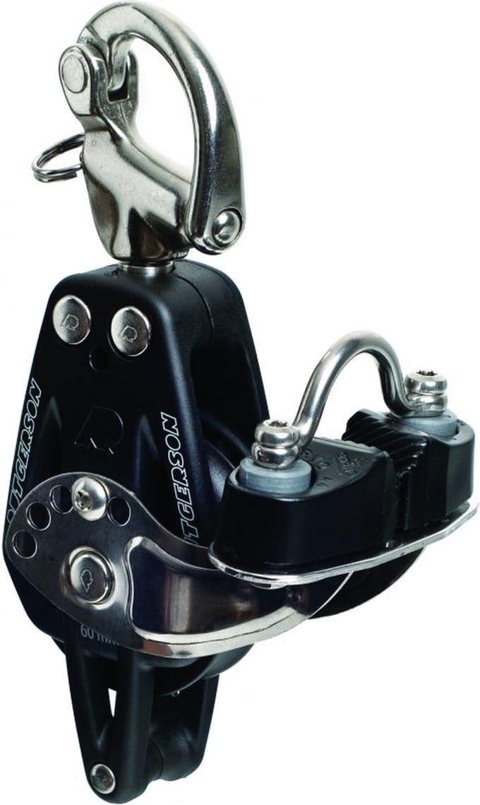 Rutgerson RAW Block 35mm, Single w Cam, Becket & Snap Shackle