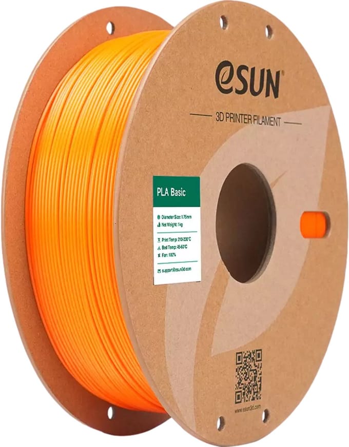 eSUN PLA-Basic Oranje / Orange - 1 kg - 1.75 mm - 3D printer en 3D pen filament