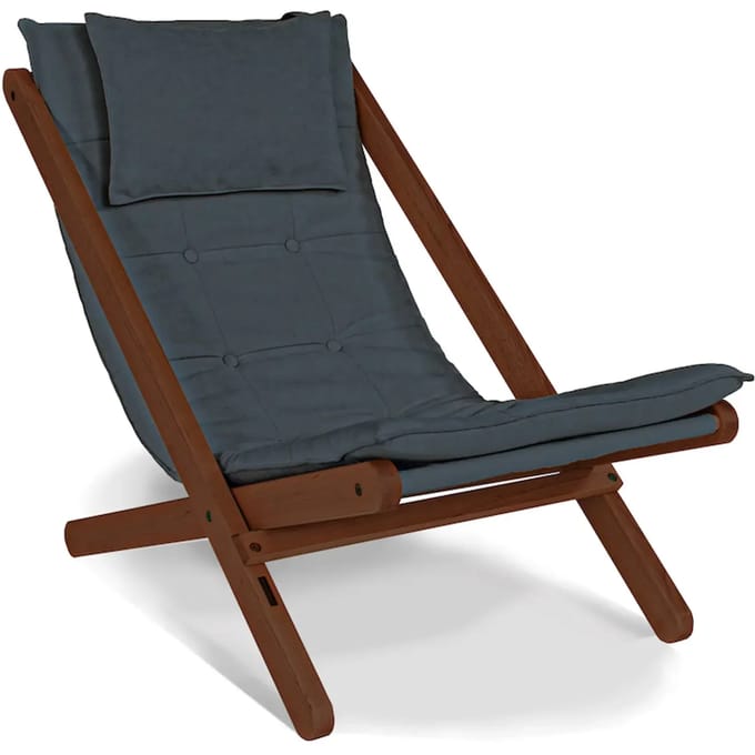 Teak loungestoel met lijnolie Woodman Allegro