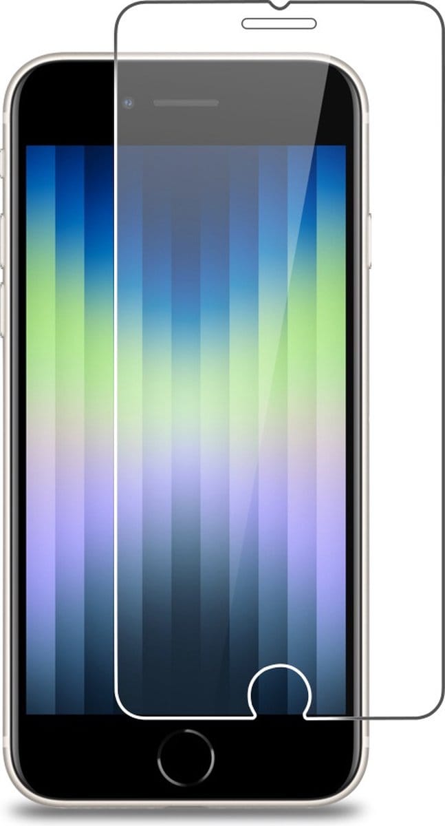 MoDo Screenprotector Geschikt voor iPhone SE 2022 - iPhone SE 2022 Screen Protector Tempered Beschermglas