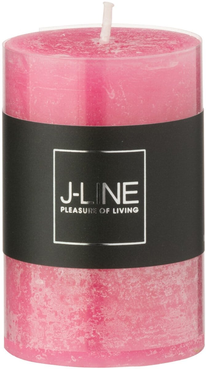 J-Line cilinderkaars - roze - small - 18U
