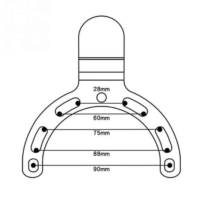 Support de réservoir d'essence pour moto, support de caméra de téléphone GPS réglable avec boulons gray