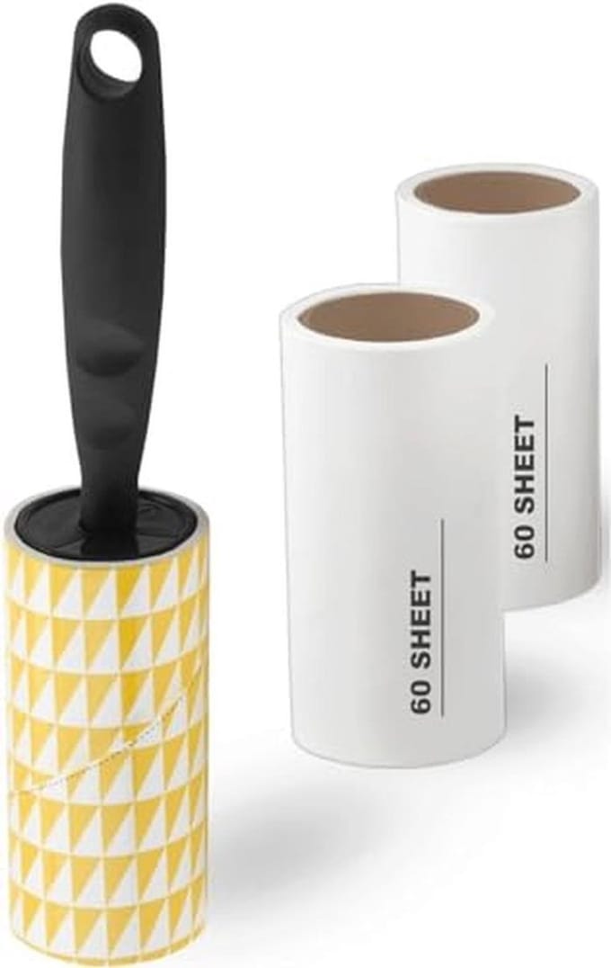 3 Stuks Verfroller Vervangingsrolletjes met Gratis Handvat
