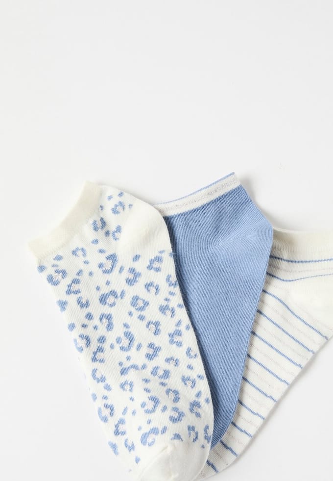 Damart - Set van 3 mooie sokken - Dames - Blauw - 36/38