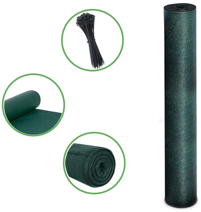 Groen camouflagenet 10 m voor een hek van 1,5 m