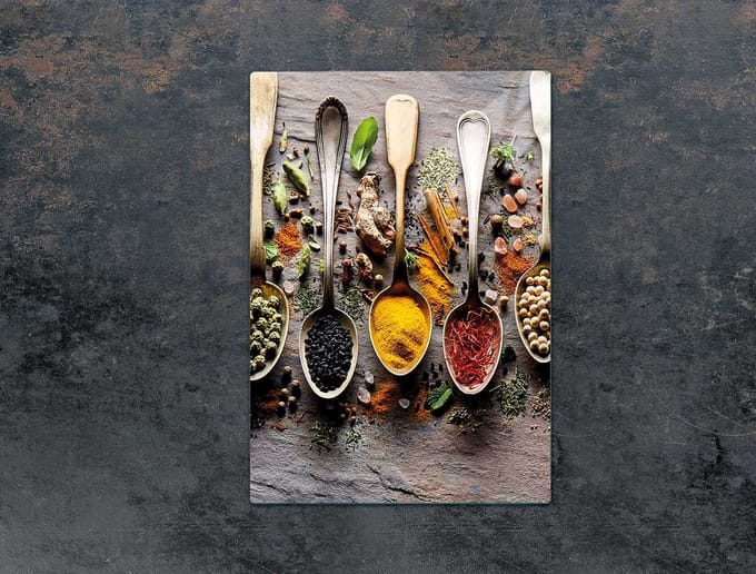 TMK ArtDeko Serie - Snijplank van Gehard Glas - 35x52 cm - Beschermend Paneel - Multifunctioneel