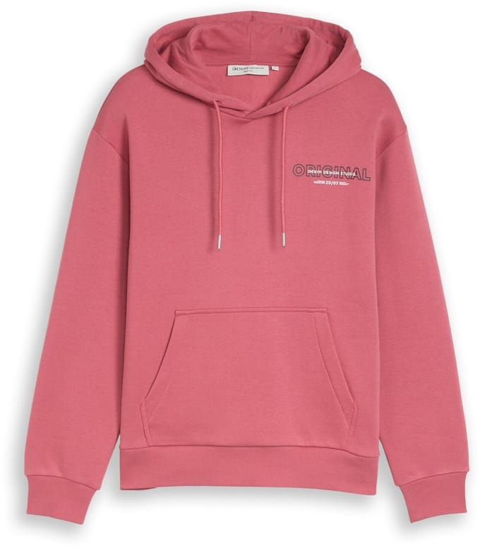 Tom Tailor Denim - Hoodie-sweatshirt met print - Maat S - baroque rose