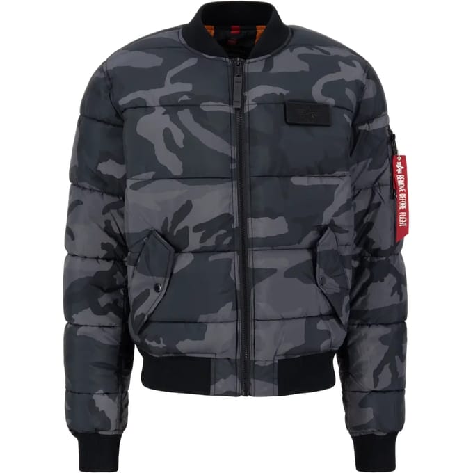 MA-1 Puffer Bomber Camo Bomber Jacket