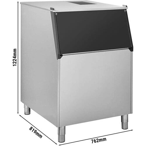GGM Gastro Eisvorratsbehälter - 225 kg - für Eisbereiter EWI212VHN, EWI403VHN & FEI220N Zilver