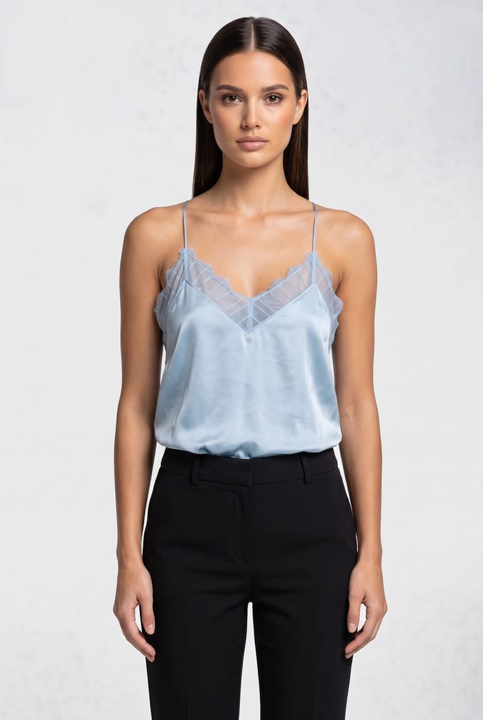 IRO Paris Berwyn Top Light Blue Größe: 38 | Lingerie-Shirts Outlet | Damen | Blau