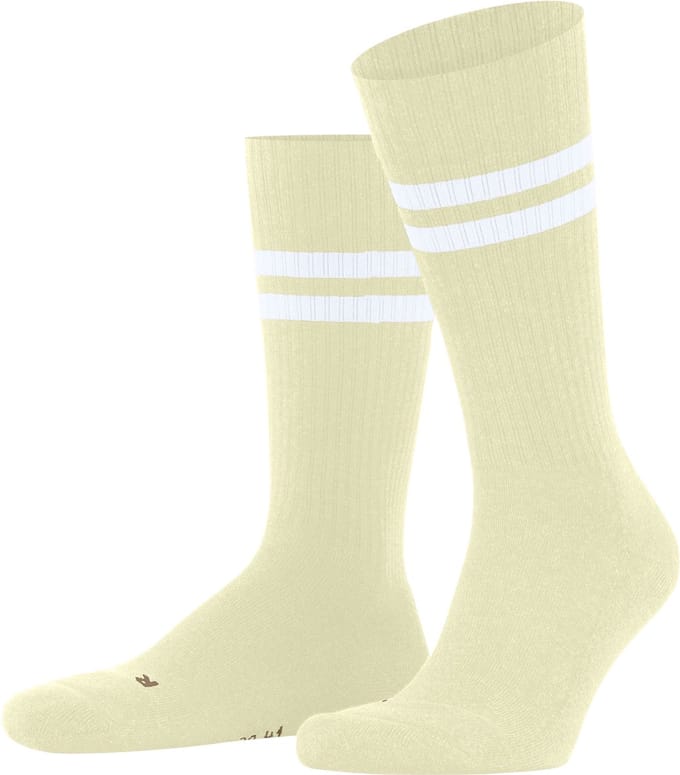 FALKE Dynamic gedessineerd katoen sokken unisex beige - maat 44-45