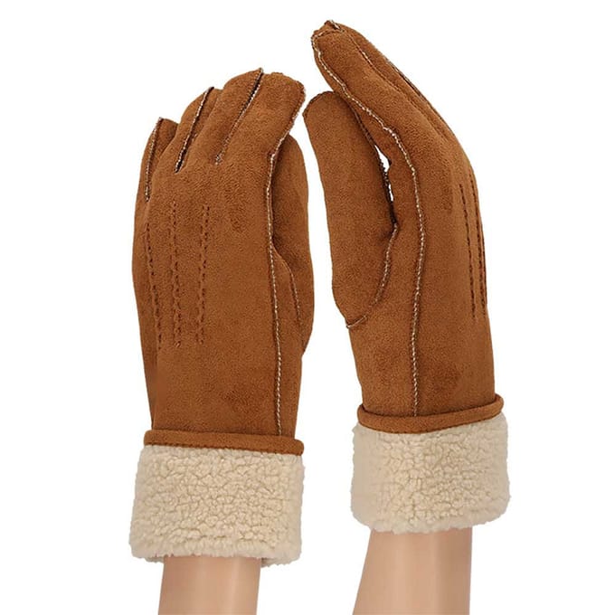 Morethansocks - Dames handschoenen - Suède - One Size - Handschoenen dames - Handschoenen winter
