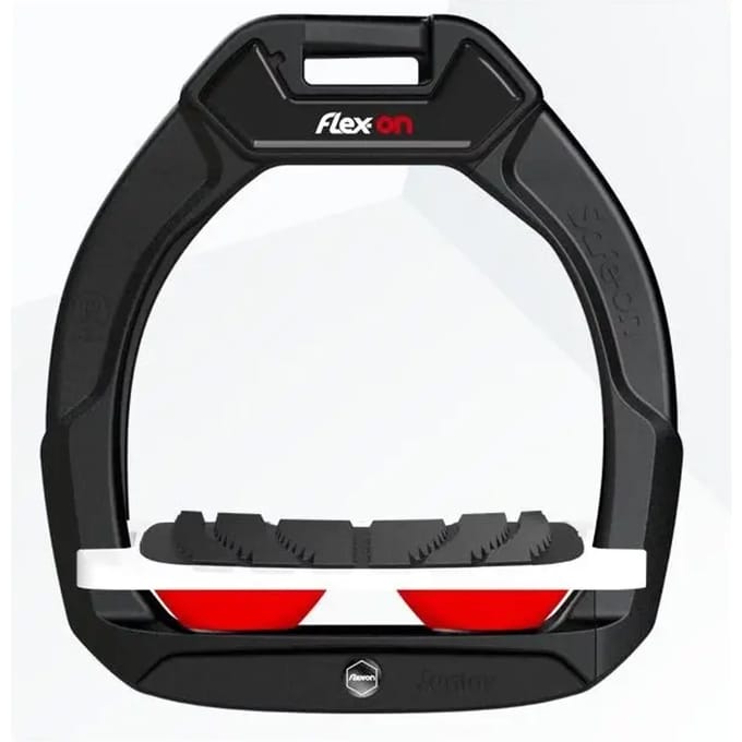 Veiligheidspalzen voor het paardrijden Hellend Grip Zwart/Wit/Rood Flex-On Safe-On