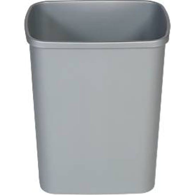 Probbax afvalbak, 25 l inhoud, rechthoekig, polypropeen, grijs