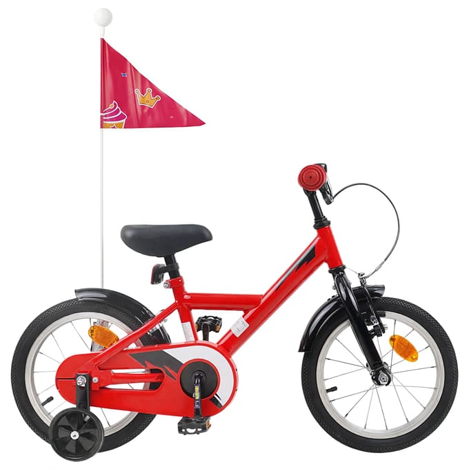 vidaXL - Kinderfiets - 12 - Inch - voor - 2-4 - jaar - oud - Rood