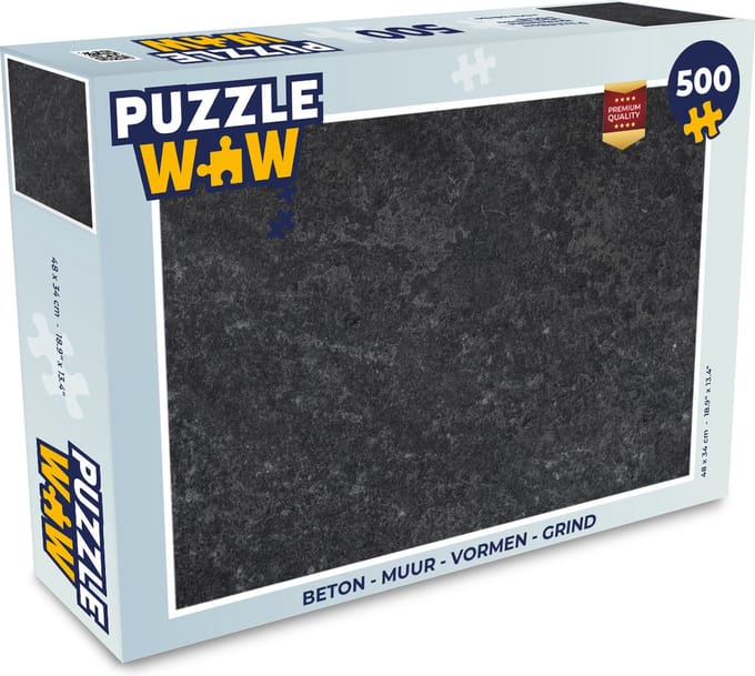 Puzzel Beton - Grijs - Textuur - Retro - Industrieel - Legpuzzel - Puzzel 500 stukjes