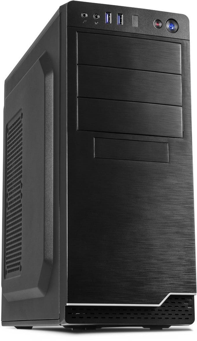 Inter-Tech IT-5916 | Midi Tower Case | 500 Watt Voeding | Zwart