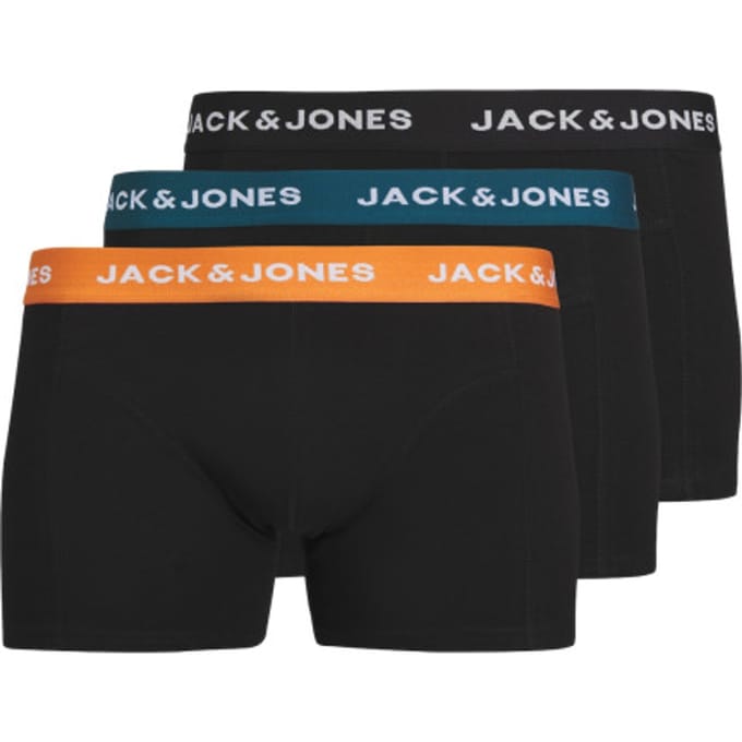 JACK & JONES JACJONAS SOLID TRUNKS 3 PACK JNR Jongens Onderbroek - Maat 164