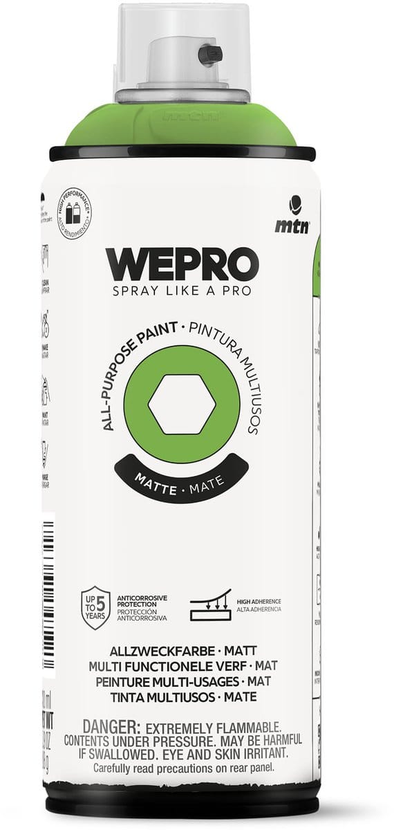 Spuitbus Groen Irish Mat MTN WEPRO ALL-PURPOSE PAINT 400ML