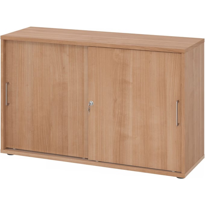 BETA 1752S | Schuifdeurkast | 2 OH - Walnoot/Walnoot Metalen handvat