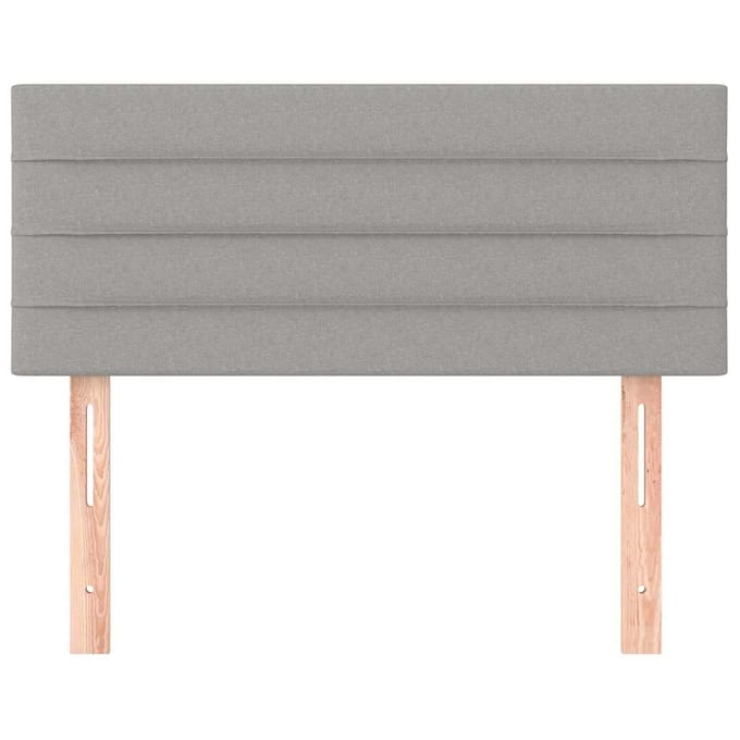 vidaXL - Hoofdbord - 90x5x78/88 - cm - stof - lichtgrijs
