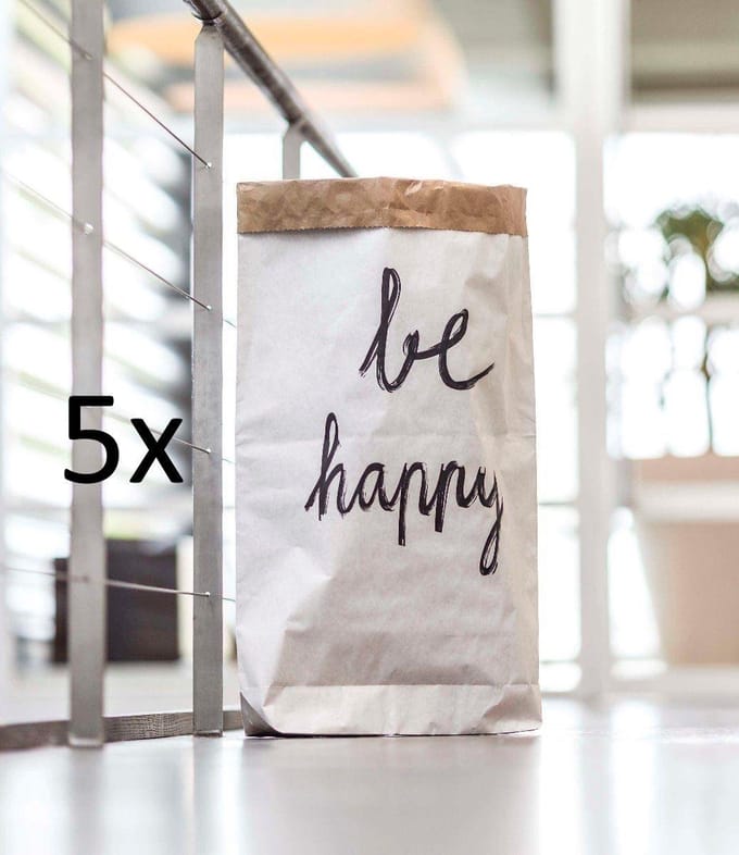 5x Papieren Zak XL - 55x65x25 cm