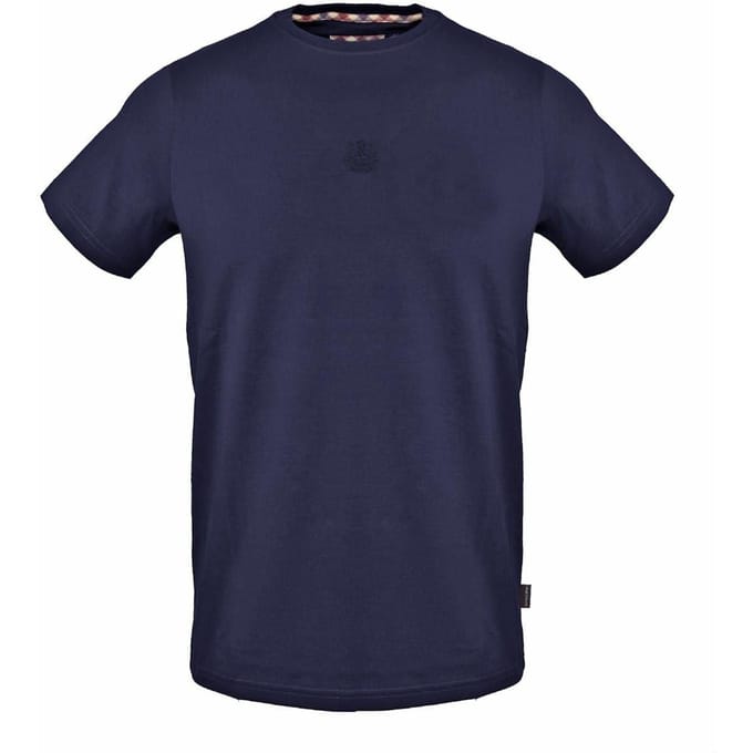 Aquascutum Herenlogo T-Shirt (Marine)