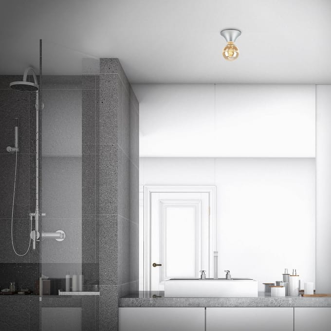 Briloner Plafondlamp Tepel voor de badkamer IP44 E27 chroom mat