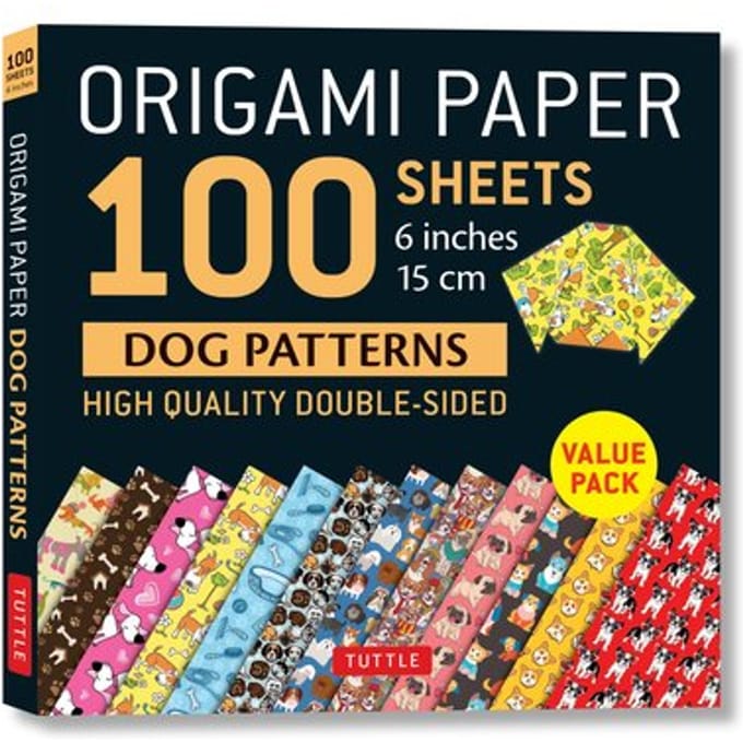 Origami Paper 100 Sheets Dog Patterns 6" (15 Cm)