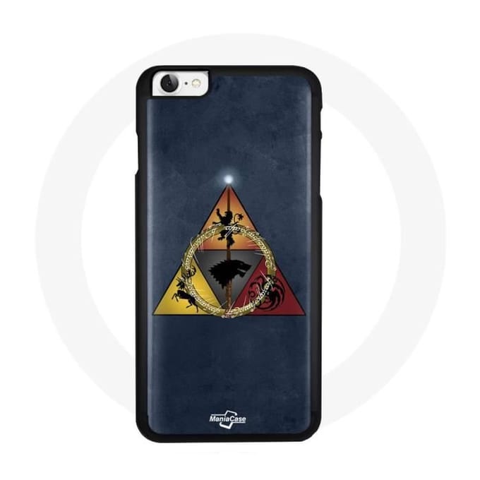 Coque pour Iphone 4 - Game of Thrones - Saison 8 - Triangle Logo Baratheon - Souple - Mixte