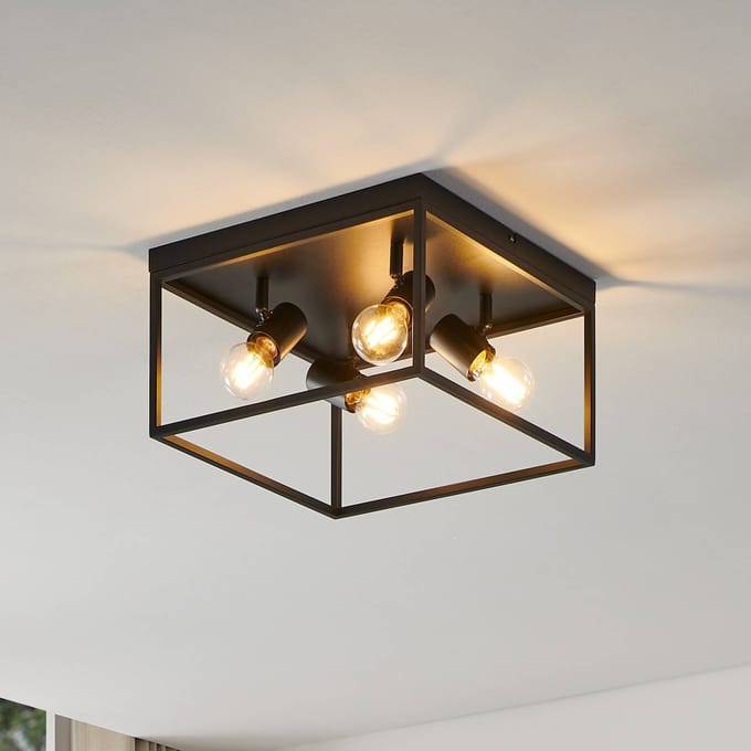EGLO Silentina Plafondlamp - E27 - 36 cm - Zwart
