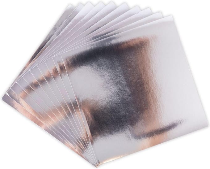 Sizzix Aluminium vellen - Zelfklevend - 15,2 x 15, 2 cm - 10stuks - Silver
