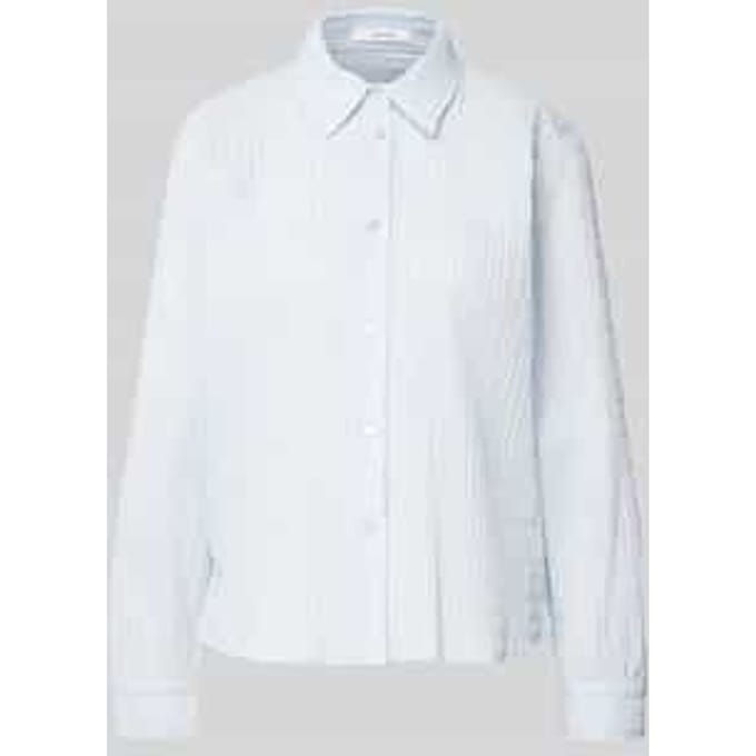 Regular fit overhemdblouse met smokdetails, model 'Finnea'