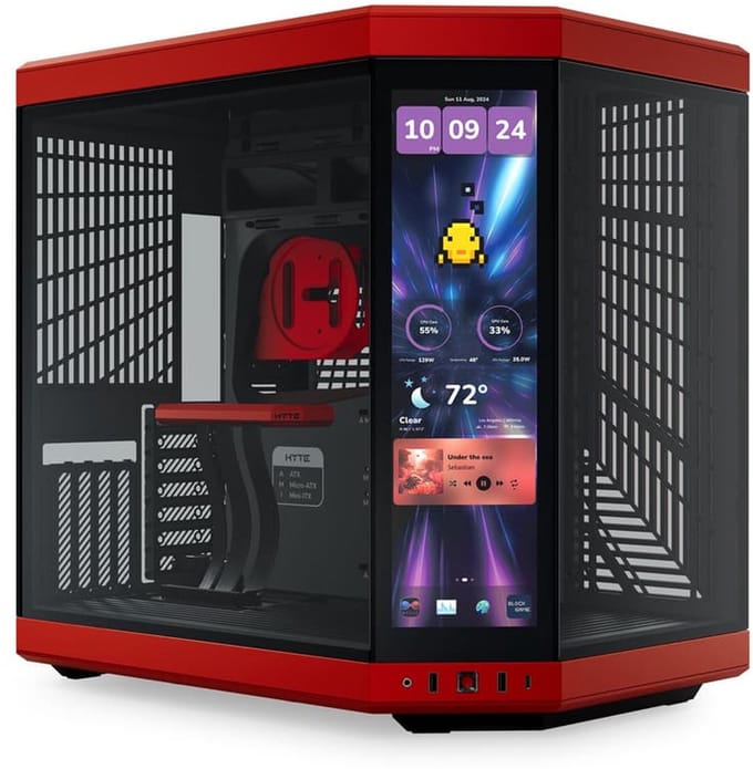 HYTE Y70 Touch Infinite - Black Cherry - Case - Miditower - Red