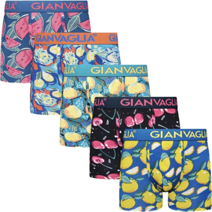 Heren katoenen boxershorts Gianvaglia 5-pack M