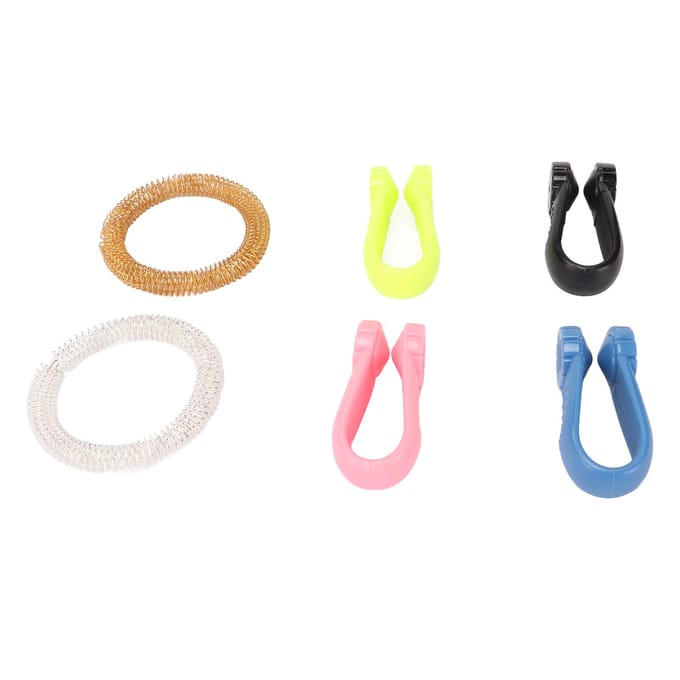 Acupressuurpuntclip Draagbaar Bloemvorm ABS Handdrukpuntclip voor Hoofdpijn pink