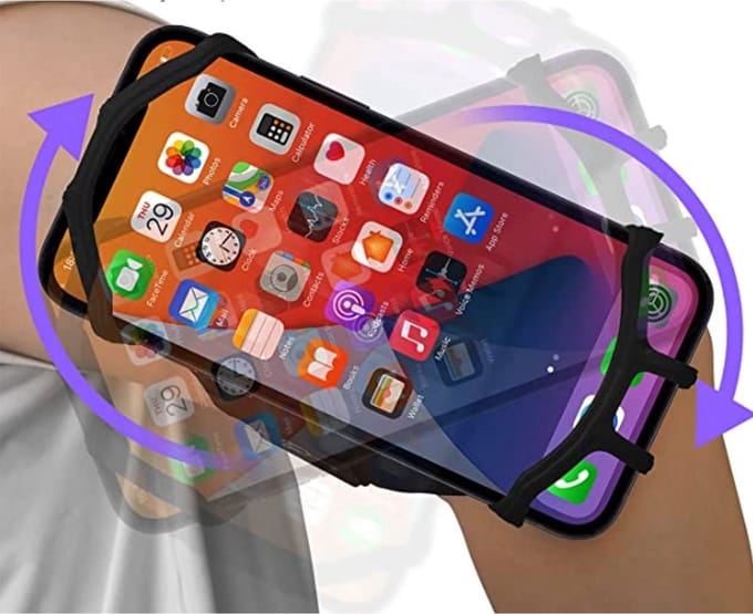 Hardloop Telefoonhouder Armband Hardlopen Polsband Universeel voor Telefoon tot 7 inch