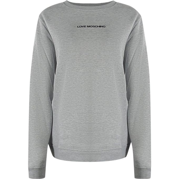Love Moschino Dames/Dames Logo Sweatshirt (Grijs)