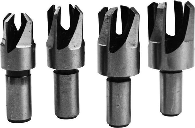 Set proppenboren voor hout (4 delig)