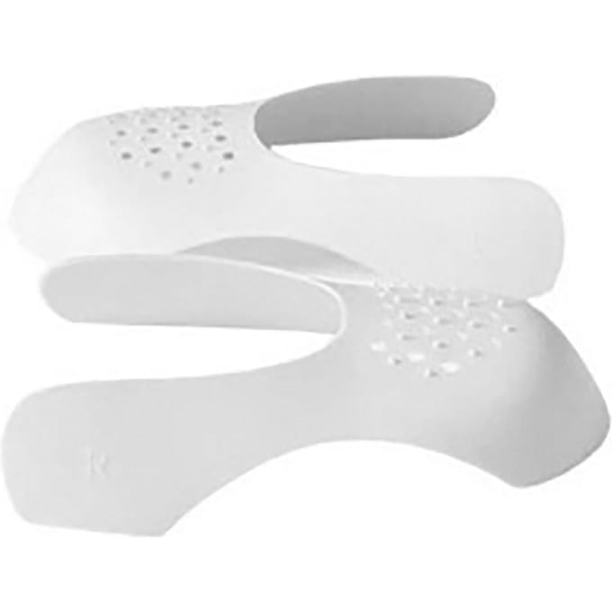 20 stuks Schoenkreukbeschermers Anti-kreuk Elastisch Flexibel ABS Wasbaar Schoenkreukbeschermer voor wit