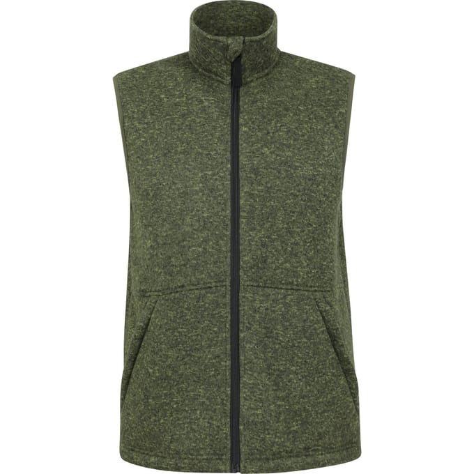 Mountain Warehouse Heren Idris Fleece Gilet (Kaki Groen)