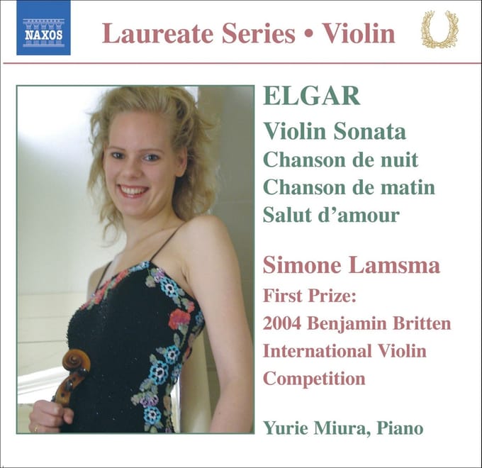 Simone Lamsma & Yurie Miura - Elgar: Violin Sonata | Chanson De Nuit | Chansons de Matin (CD)