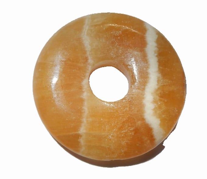 Geel Calciet Donut Hanger