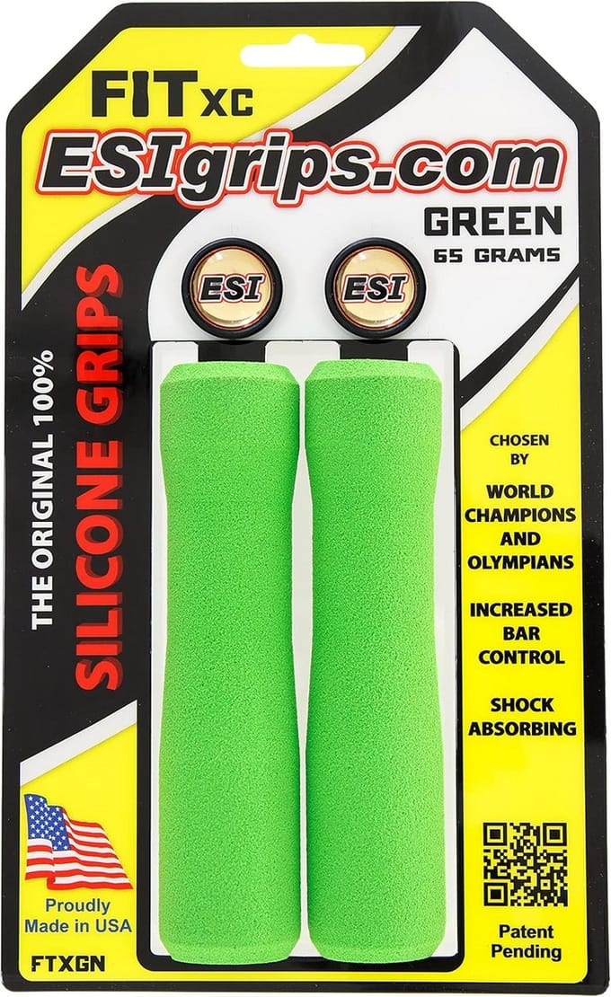 Fietshandvatten - Fietsgrepen - Comfortabel Fietsen - Ergonomisch Ontwerp - 6.2 inch lengte - Groen