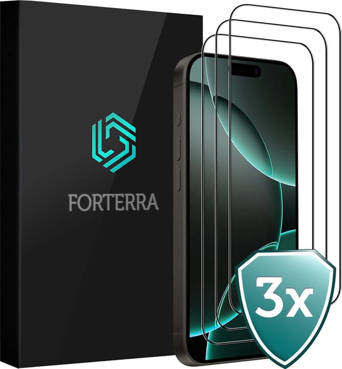 Screenprotector 3 Stuks - Geschikt voor Apple iPhone 16 Pro Max - Full Cover - Beschermglas - Gehard Glas - Tempered Glass - Screen Protector
